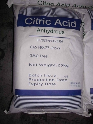 High quality Citric Acid Anhydrous, food grade powder with cheap price in bulk ,BP98 E330